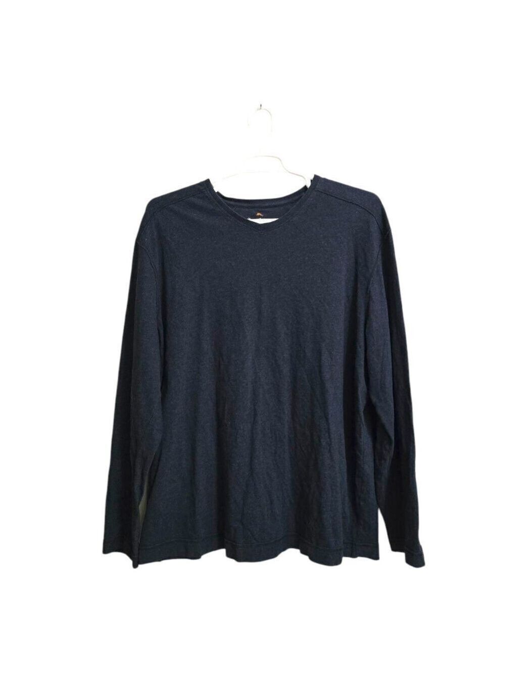 Tommy Bahama Jeans Island Crafted V-Neck Long Sleeve Tee In Navy Sz XXL